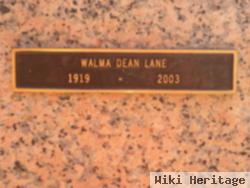 Walma Dean Lane