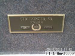 Donald W Stritzinger, Sr