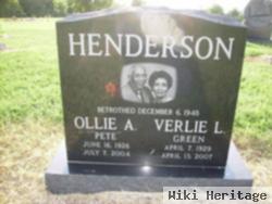 Verlie L Green Henderson