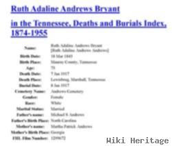 Ruth Adaline Andrews Bryant