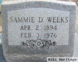 Sammie D Weeks