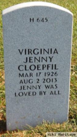 Virginia Lee "jenny" Harrison Cloepfil