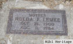 Hulda F Lemke