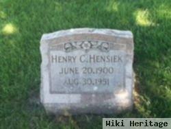 Henry C Hensiek