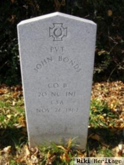 Pvt John M. Bond