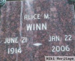 Alice M Winn