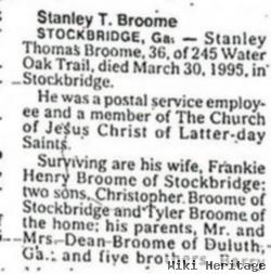 Stanley Thomas Broome