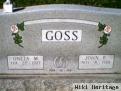 John F Goss