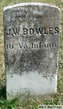 Pvt J. W. Bowless