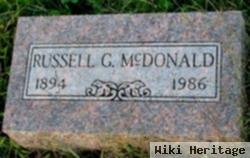 Russell G Mcdonald