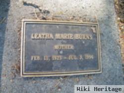 Leatha Marie Harrah Burns