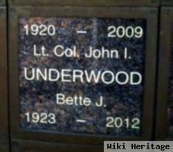 Bette J Underwood