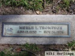 Merle L Thompson