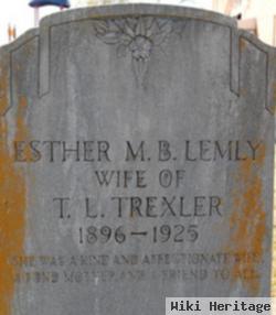 Esther Elizabeth M B Lemly Trexler