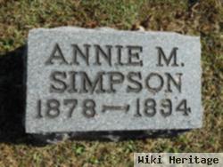 Annie M Simpson