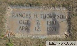 Rances H Thompson