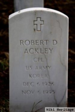 Robert D Ackley