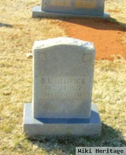 B K Hedrick