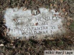 Acie W. Hensley