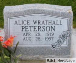 Alice Wrathall Peterson
