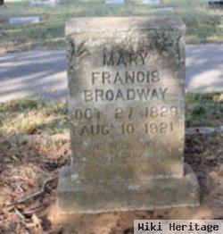 Mary Frances Hicks Broadway