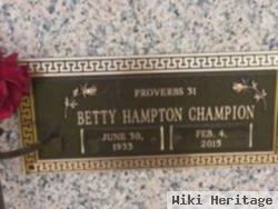 Betty Ruth Hampton Champion