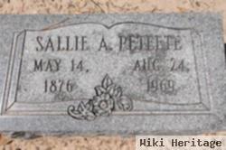 Sallie A Allen Peteete