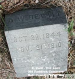 Rev Abel W. Dewitt