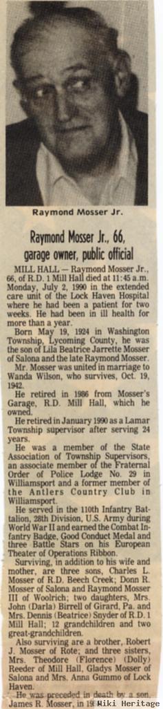 Raymond "junior" Mosser, Jr