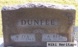 Alva Bert "bert" Dunfee