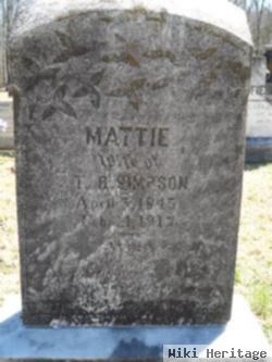 Martha Jane "mattie" Smith Simpson