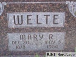 Mary R Welte