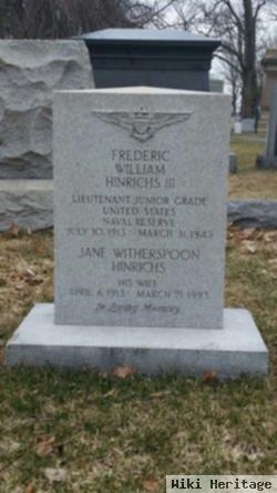 Ltjg Frederic William Hinrichs, Iii