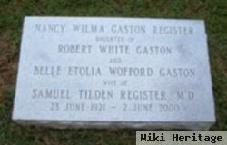 Nancy Wilma Gaston Register