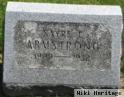 Sayre F Armstrong