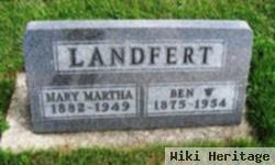 Bernard W "ben" Landfert