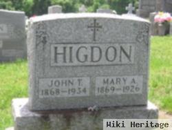 John T Higdon