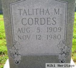 Talitha M Cordes