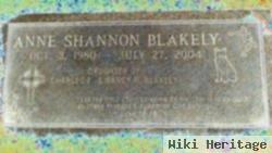 Anne Shannon Blakely