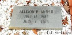 Allison R Mcneil