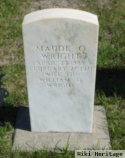 Maude O Wright