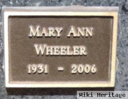 Mary Ann Wheeler