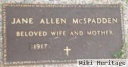 Jane Allen Mcspadden