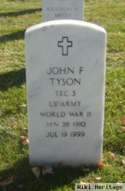 John F Tyson