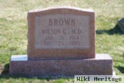 Dr Wilson G. Brown