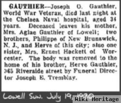 Joseph O Gauthier