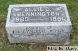 Alice C "allie" Wilkin Bennington