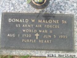 Donald W Malone, Sr