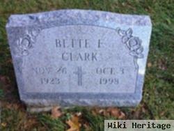 Bette F Clark