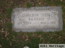 Geraldine Julia Welton Backhaus